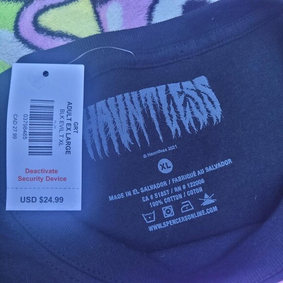 New Size XL Spencer's See No Evil Yandere Baddie Evil Alternative Anime Girl Top - Picture 2 of 6